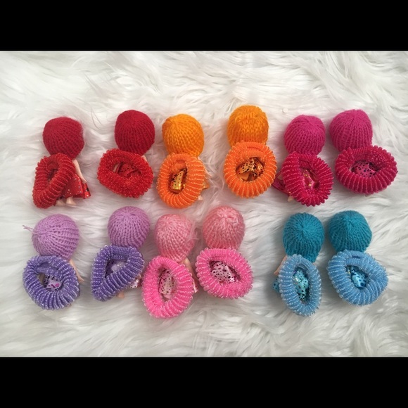 6 pairs of doll motif ponies - Picture 6 of 6